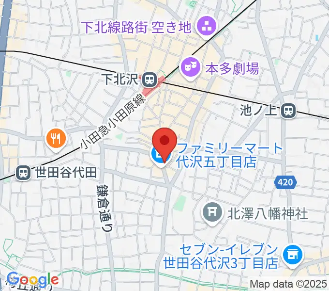 下北沢ロフトの地図