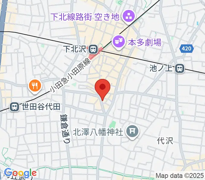 下北沢ロフトの地図