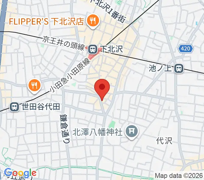 下北沢ロフトの地図