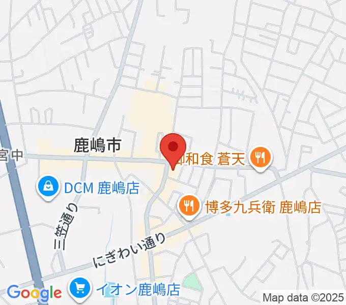 オワリヤ楽器 鹿島センターの地図