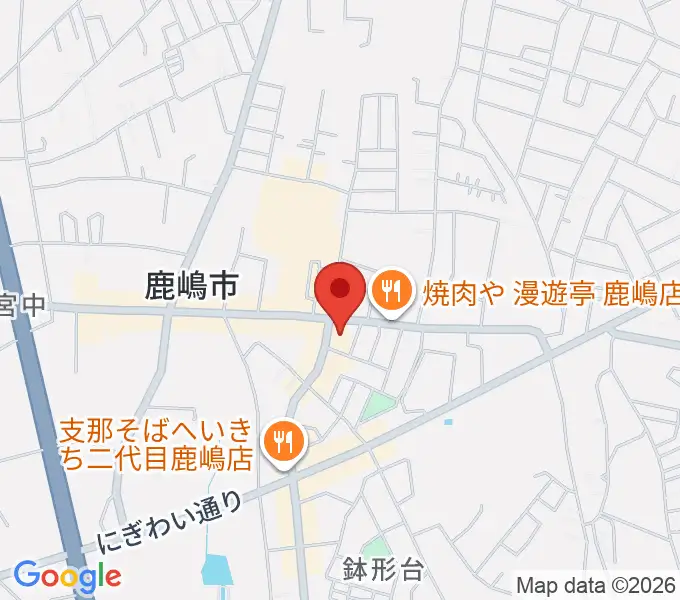 オワリヤ楽器 鹿島センターの地図