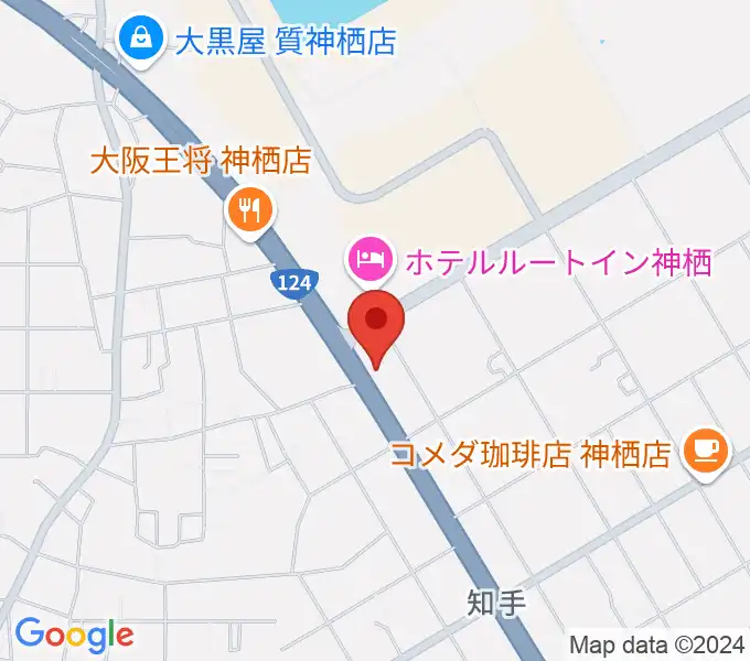 オワリヤ楽器 神栖支店の地図