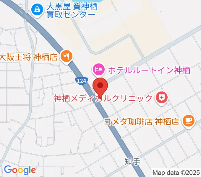 オワリヤ楽器 神栖支店の地図