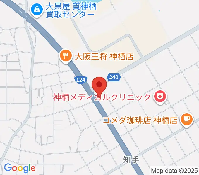 オワリヤ楽器 神栖支店の地図