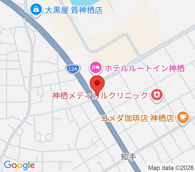 オワリヤ楽器 神栖支店の地図