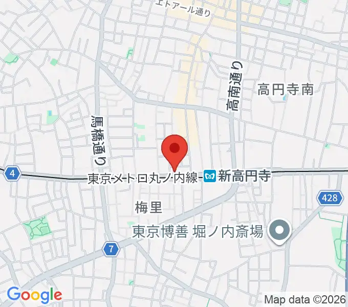 サウスサウンドスタジオの地図