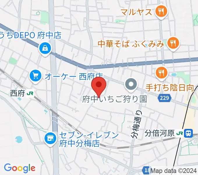 KEI音楽学院の地図