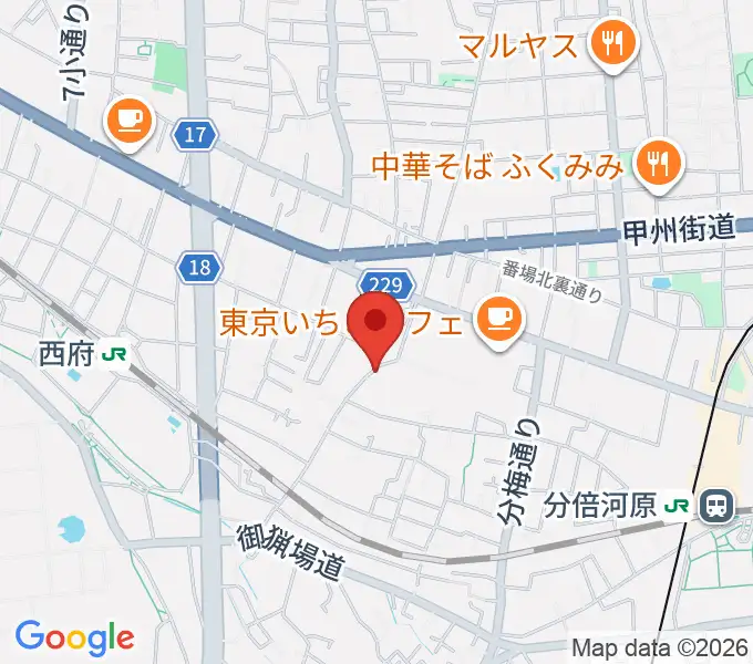 KEI音楽学院の地図