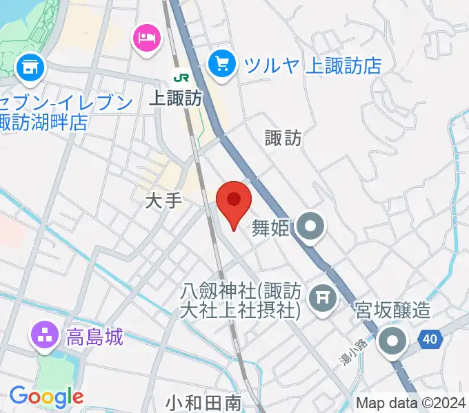 上諏訪ドアーズの地図