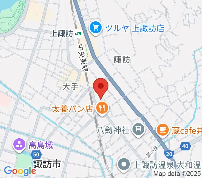 上諏訪ドアーズの地図