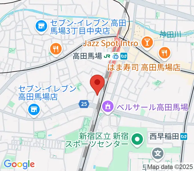 ゲートウェイスタジオ高田馬場戸山口店の地図