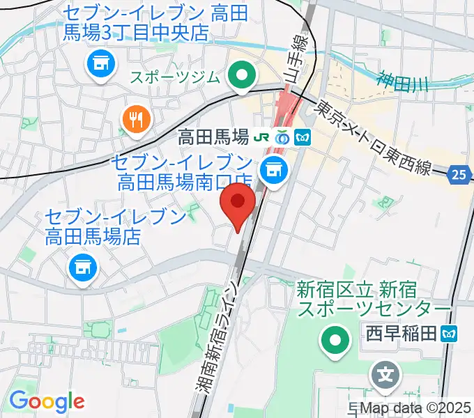 ゲートウェイスタジオ高田馬場戸山口店の地図