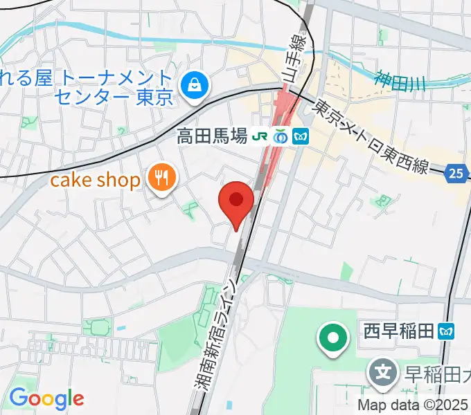 ゲートウェイスタジオ高田馬場戸山口店の地図