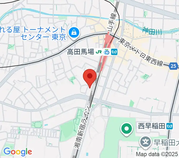 ゲートウェイスタジオ高田馬場戸山口店の地図