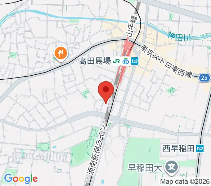 ゲートウェイスタジオ高田馬場戸山口店の地図