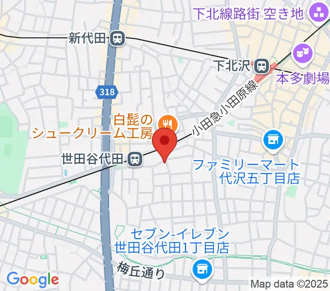 グラスホッパー・ギターズの地図