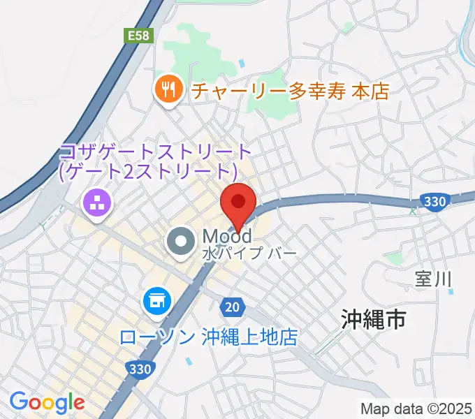 普久原楽器の地図