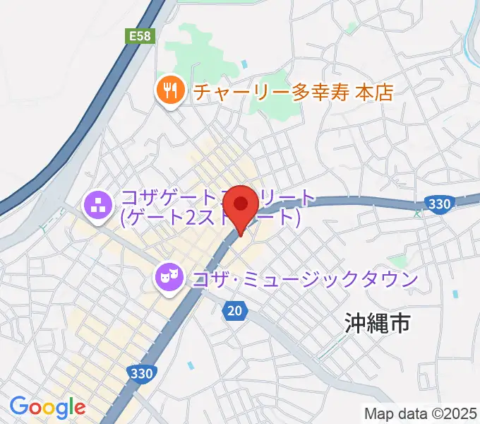 普久原楽器の地図