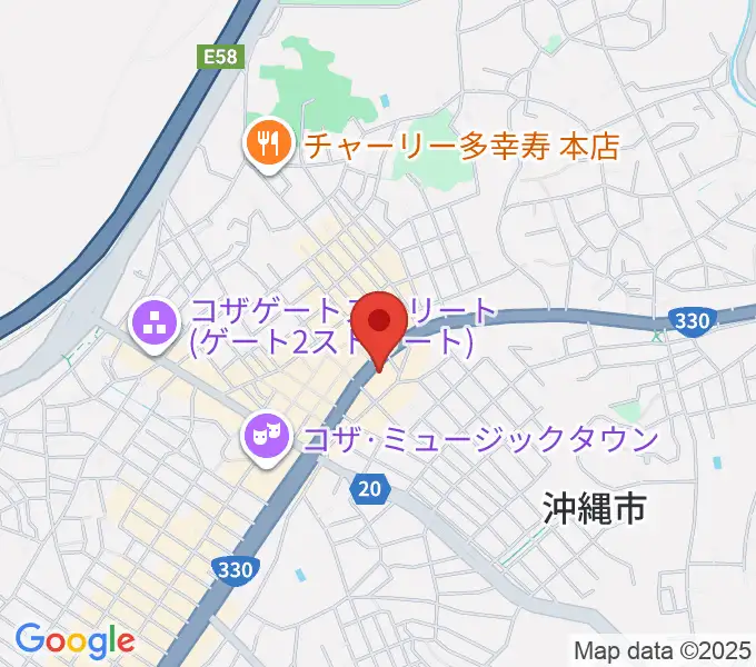 普久原楽器の地図
