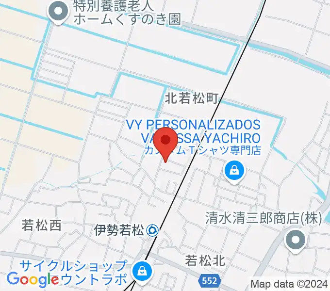 高橋ギター教室の地図