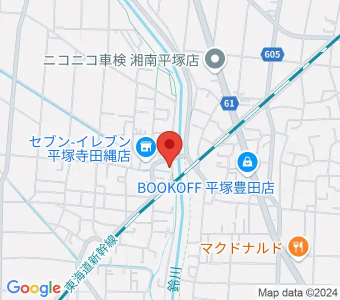 中村ピアノ教室の地図