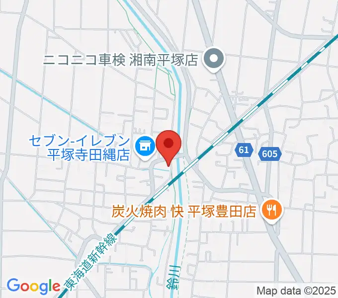 中村ピアノ教室の地図