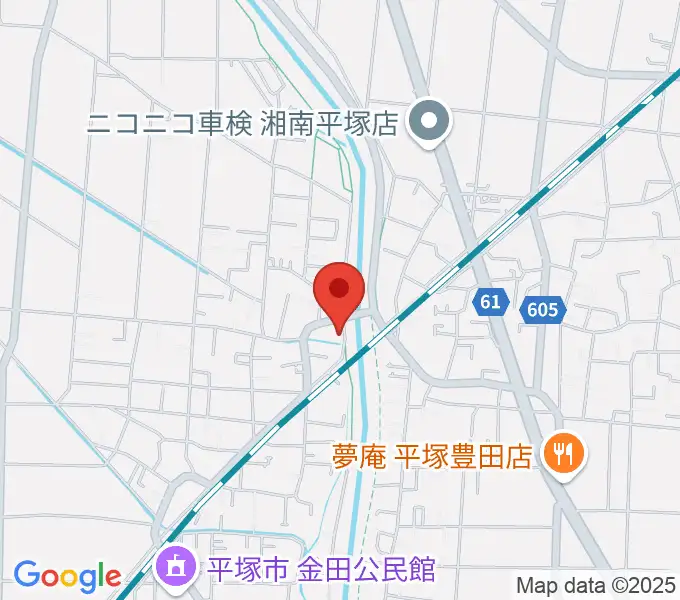 中村ピアノ教室の地図