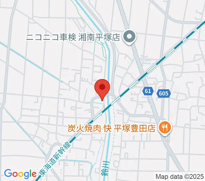 中村ピアノ教室の地図