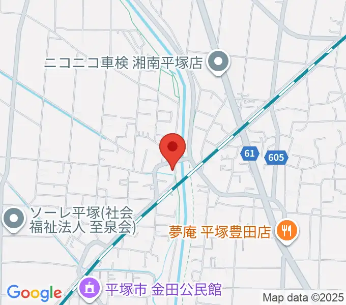 中村ピアノ教室の地図