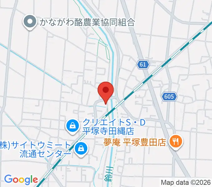 中村ピアノ教室の地図