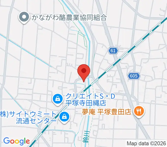 中村ピアノ教室の地図