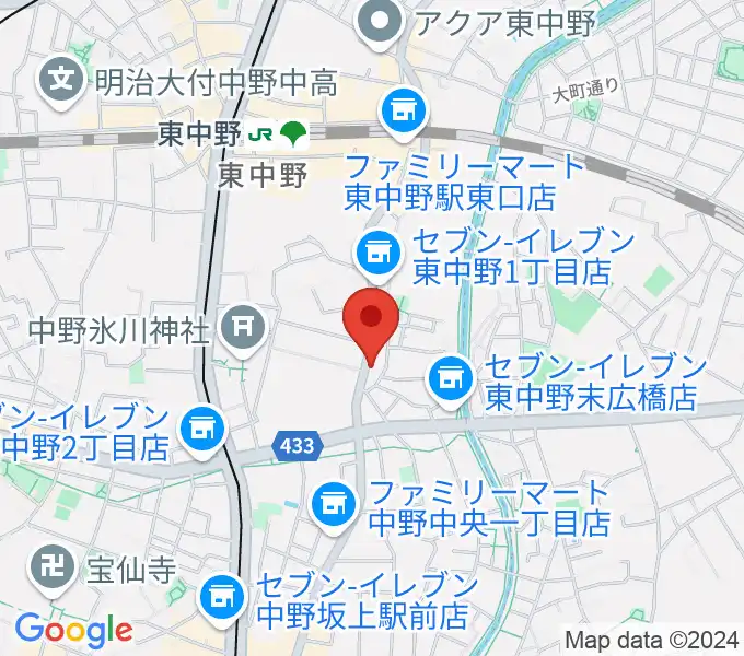 音楽スクールの音屋 OTOYAの地図