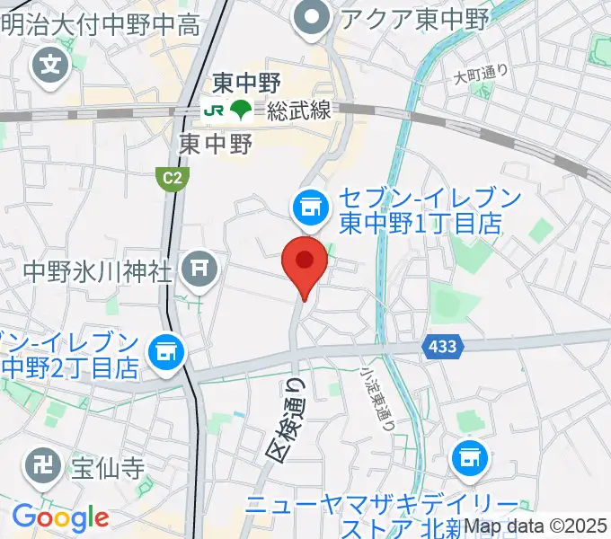 音楽スクールの音屋 OTOYAの地図
