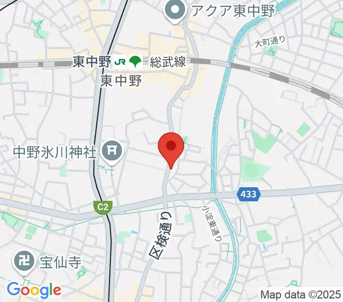 音楽スクールの音屋 OTOYAの地図