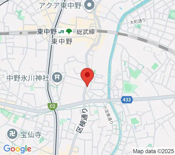 音楽スクールの音屋 OTOYAの地図