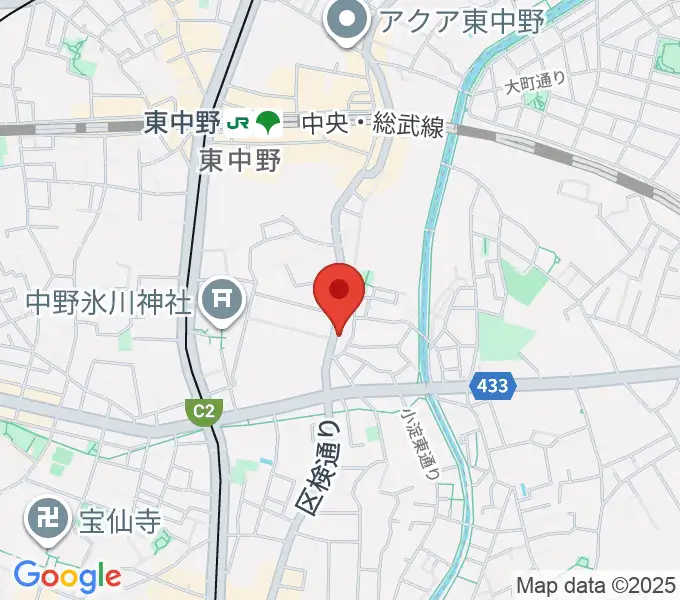 音楽スクールの音屋 OTOYAの地図