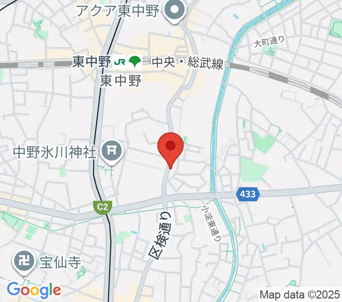 音楽スクールの音屋 OTOYAの地図