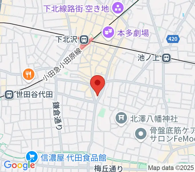 下北沢ReGの地図
