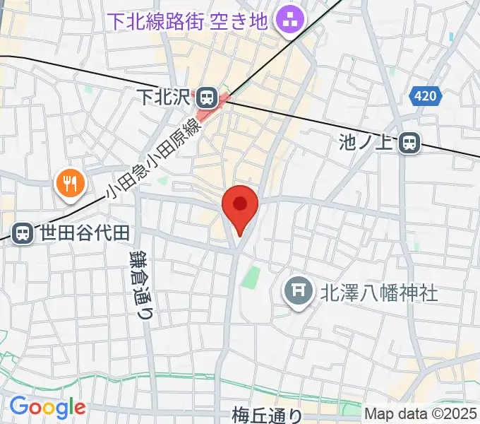 下北沢ReGの地図