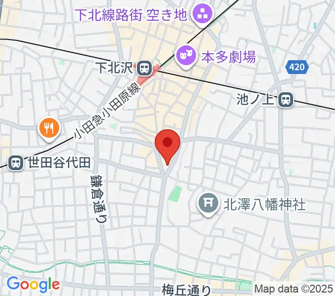 下北沢ReGの地図