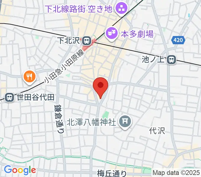 下北沢ReGの地図