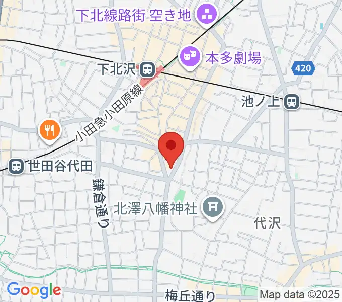 下北沢ReGの地図