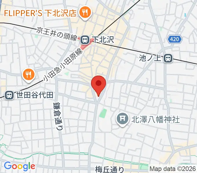 下北沢ReGの地図