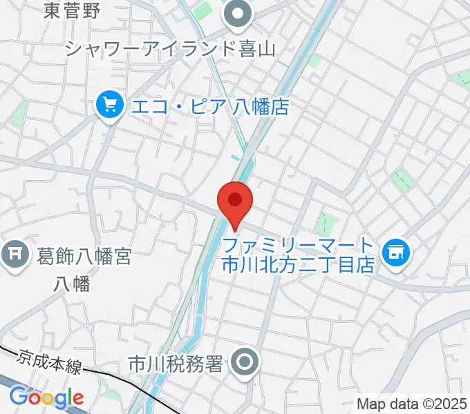 ちぐさピアノ教室の地図