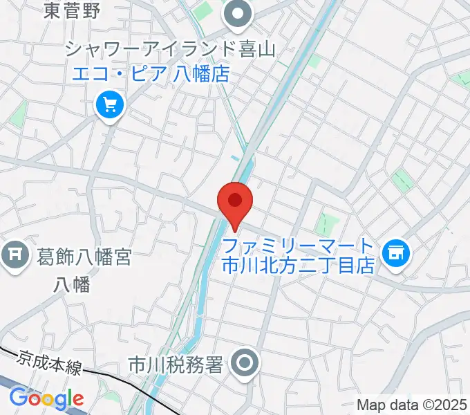ちぐさピアノ教室の地図
