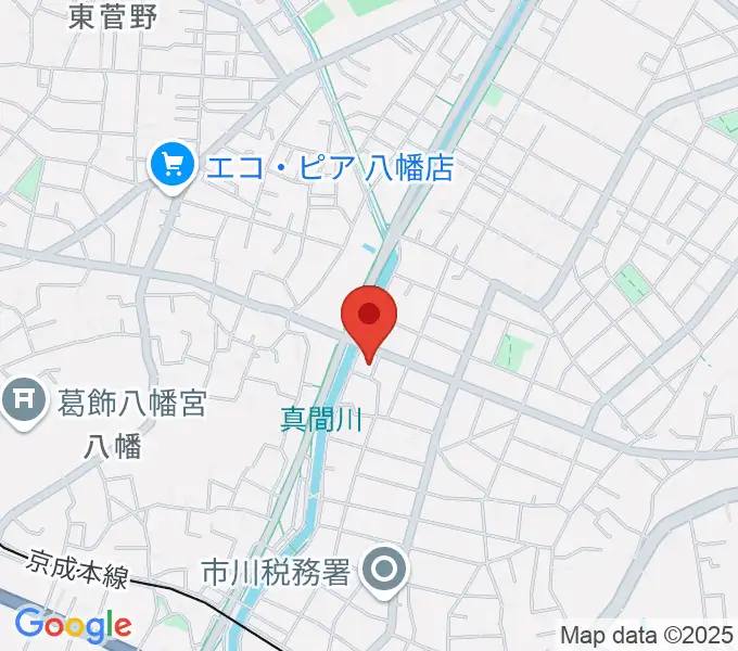 ちぐさピアノ教室の地図