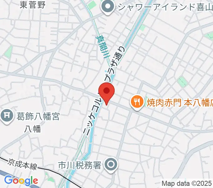 ちぐさピアノ教室の地図