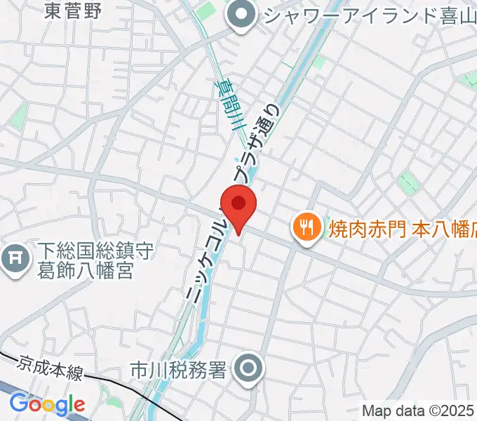 ちぐさピアノ教室の地図