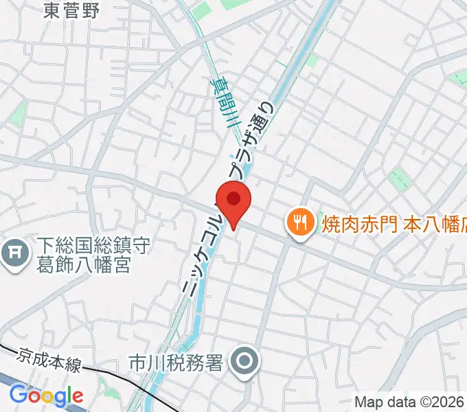 ちぐさピアノ教室の地図