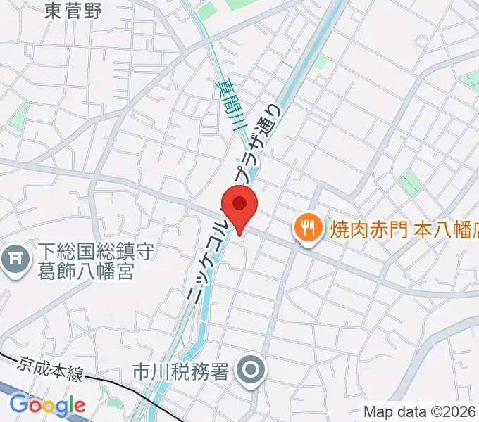 ちぐさピアノ教室の地図